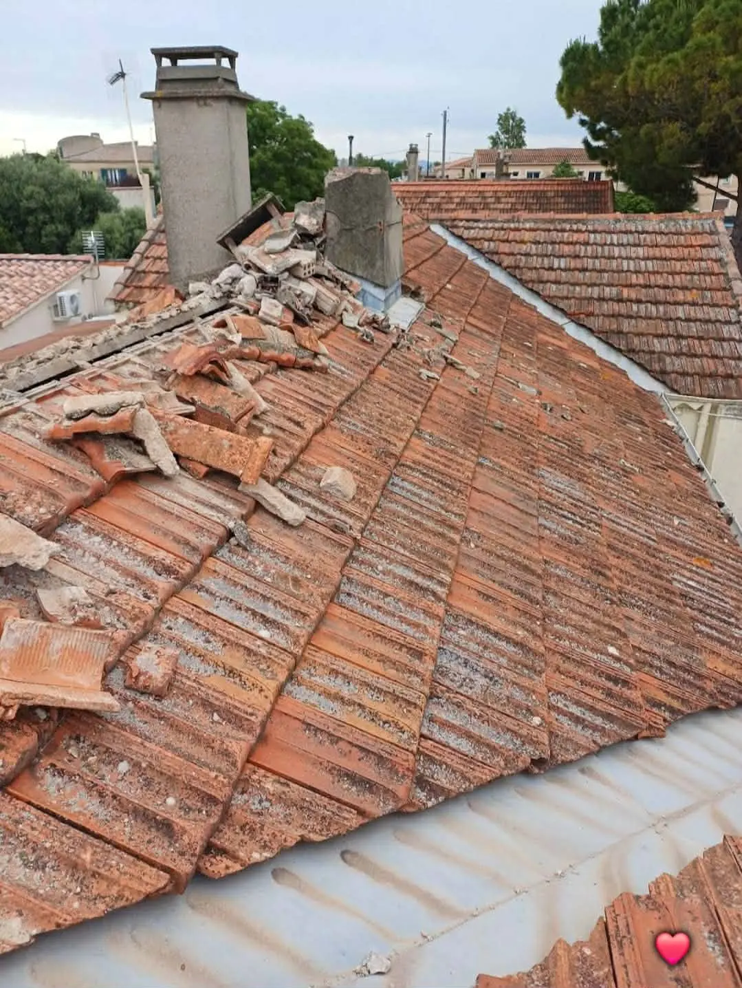 Travaux de couverture et isolation, avant travaux